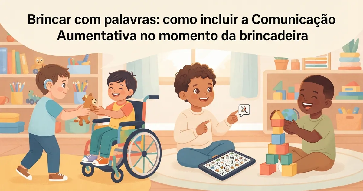 Brincar com palavras: como incluir a Comunicação Aumentativa no momento da brincadeira