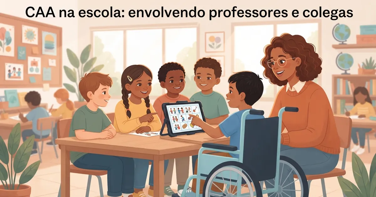 CAA na escola: como envolver professores e colegas na comunicação da criança