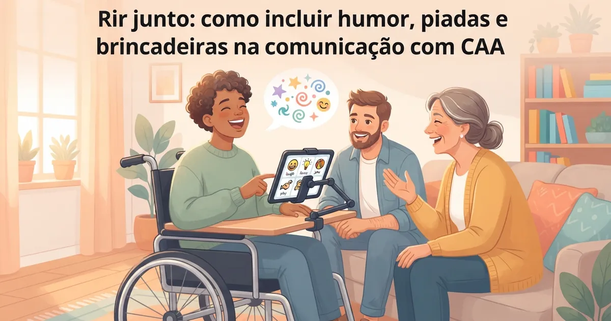 Rir junto: como incluir humor, piadas e brincadeiras na comunicação com CAA