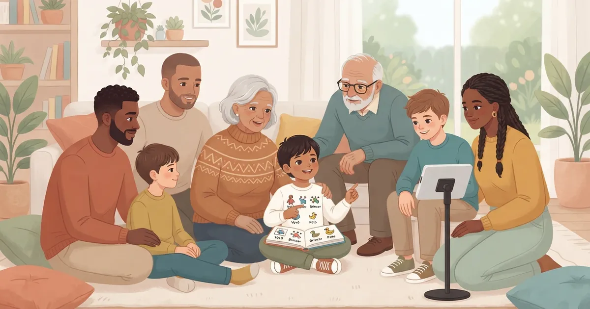 CAA e a família ampliada: como avós, tios e primos podem entrar na conversa