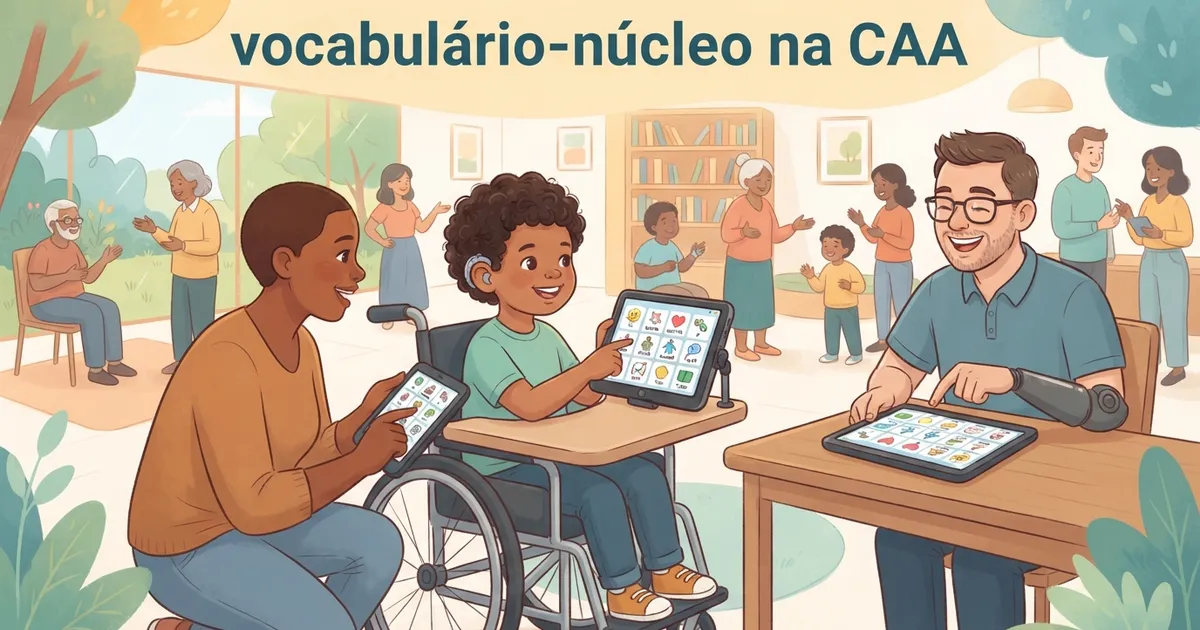 Vocabulário-núcleo: por que menos palavras podem gerar mais frases na CAA