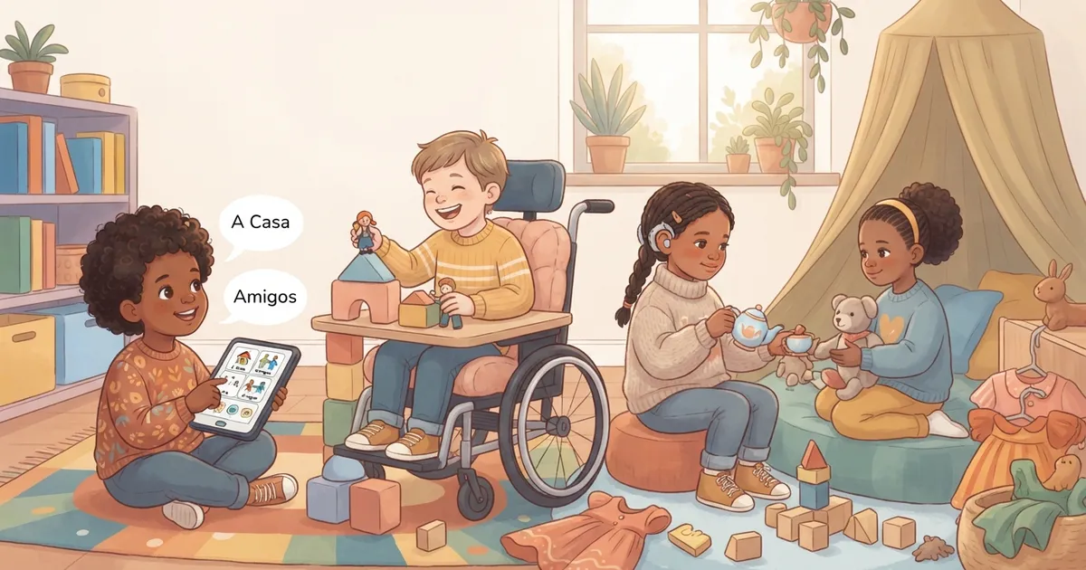 CAA e o brincar de faz-de-conta: a imaginação como caminho para a linguagem